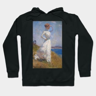 Sunlight Oil Painting by Frank Benson Hoodie